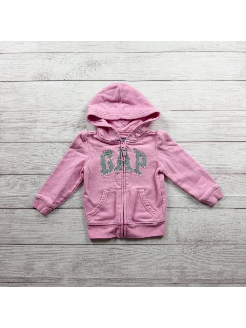 Baby Gap Pink Zip Up Hoodie Sweatshirt Casual Playtime Outerwear 2T